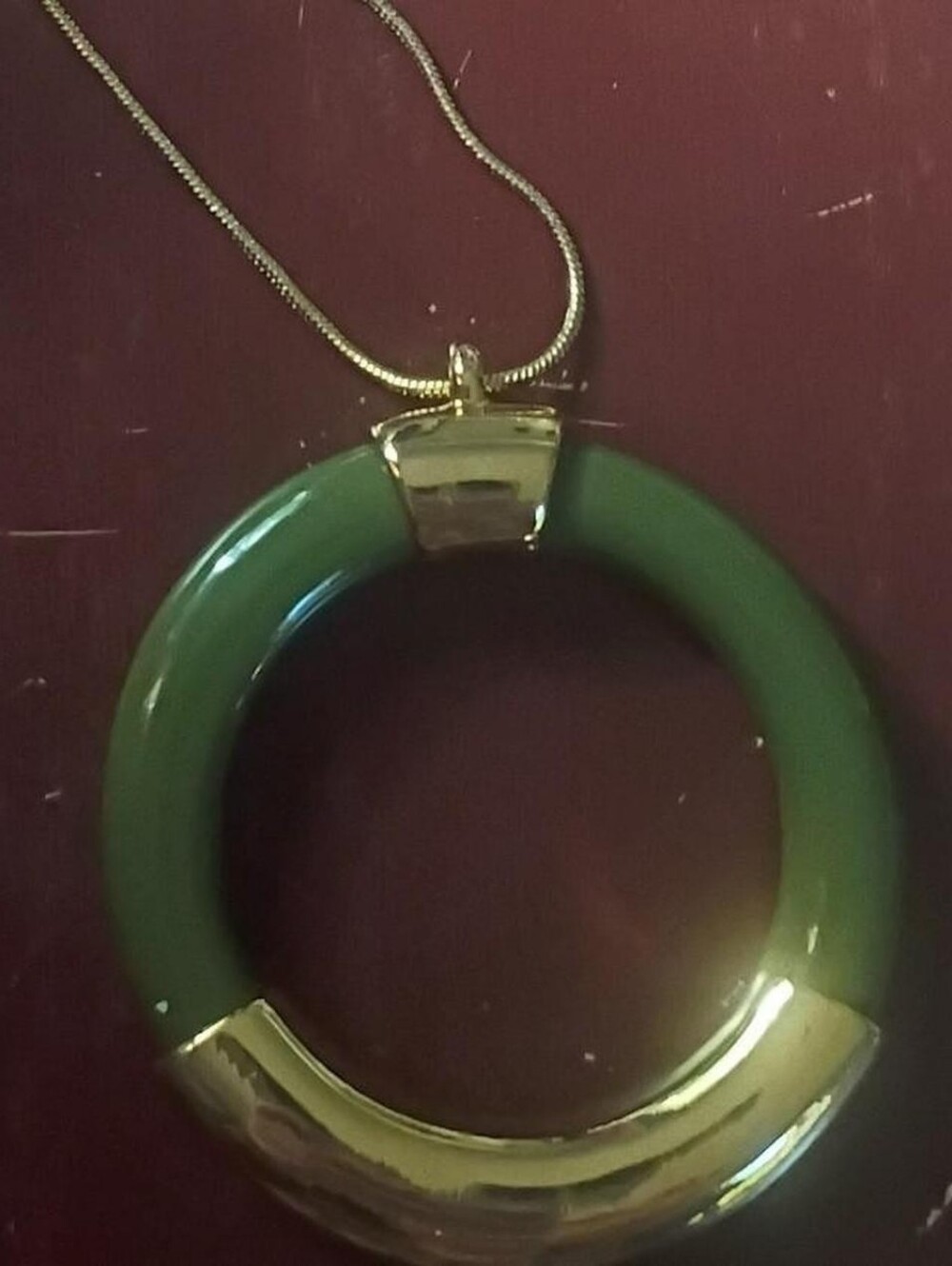 Howards Brand Gold long snake chain necklace